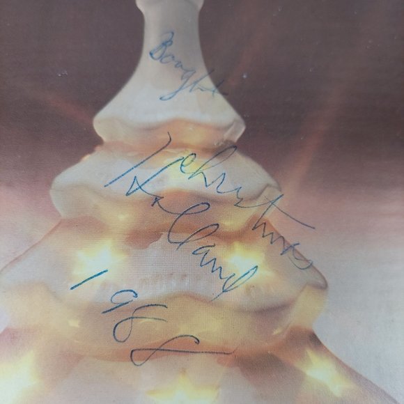 White Porcelain Christmas Tree Star Cut Out Tea Light Candle Votive Holder Decor - Picture 6 of 7